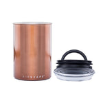 Airscape Classic Stainless Steel Canister: 7" / Brushed Brass