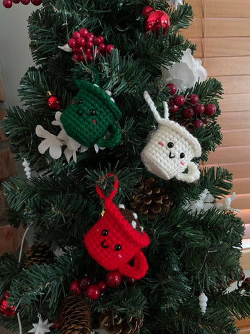 Crochet Hot Cocoa Ornament