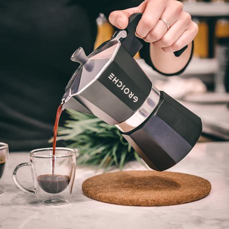Grosche Milano Stovetop Espresso Maker Moka Pot 12 Espresso Cup